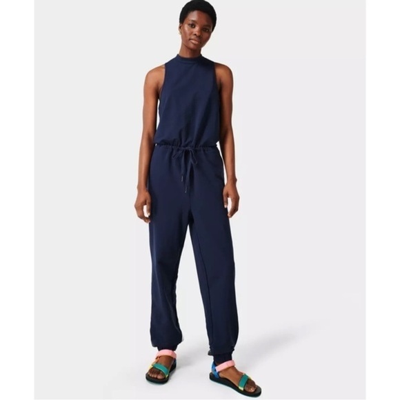 Sweaty Betty Kaya Sleeveless Jumpsuit in Navy Blue Small - Picture 1 of 13